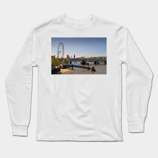 London Eye Houses of Parliament England Long Sleeve T-Shirt